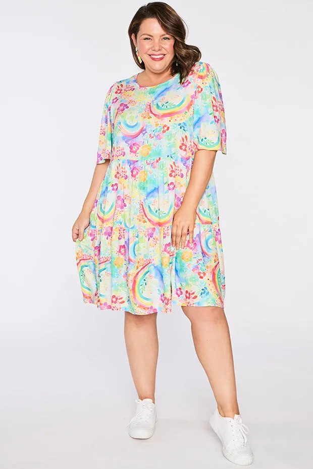 Izzie Rainbow Garden Dress