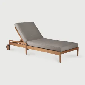 Jack Outdoor Adjustable Lounger - Teak Mocha