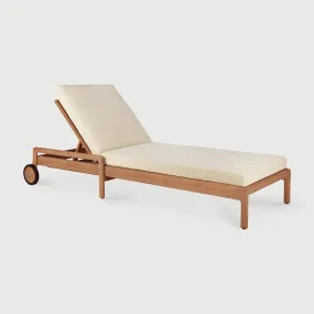 Jack Outdoor Adjustable Lounger - Teak Natural