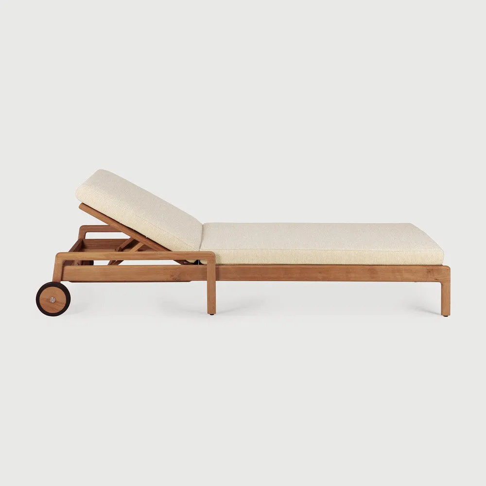 Jack Outdoor Adjustable Lounger - Teak Natural