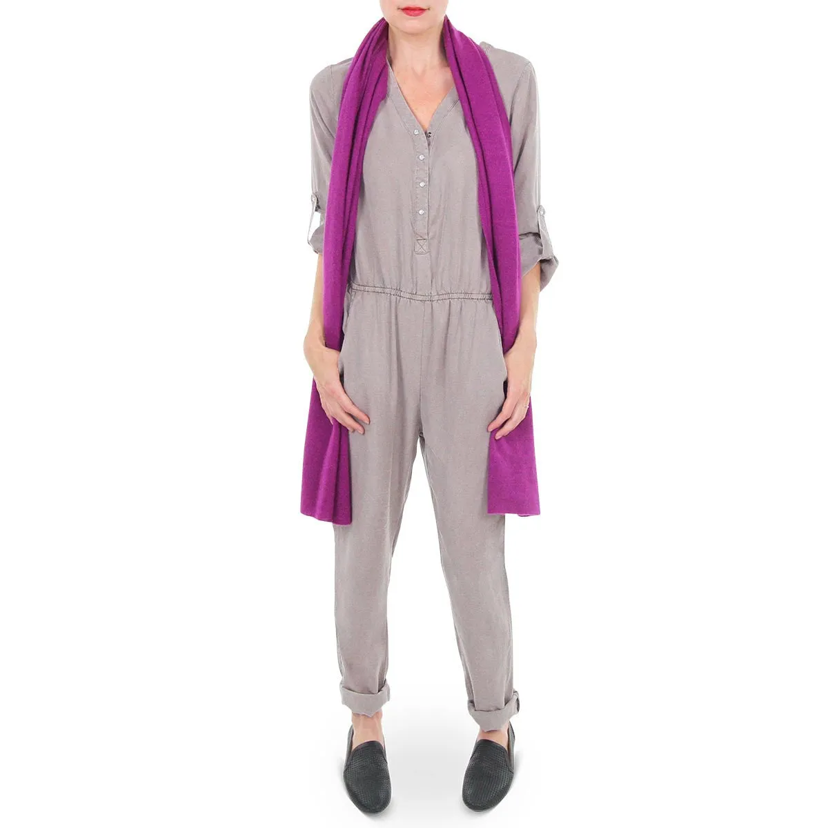 Jenni Taupe Tencel Jumpsuit