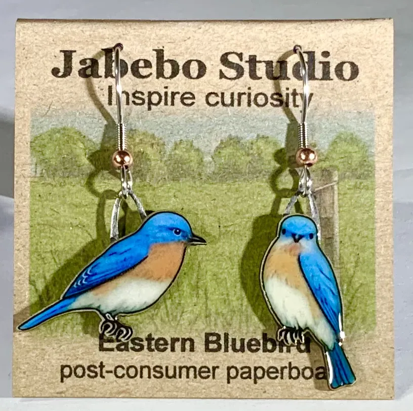 Jewelry: Earrings Eastern Bluebird