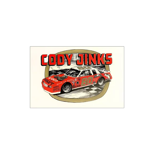 Jinks Old School Nascar-Inspired Poster