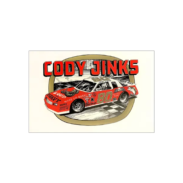 Jinks Old School Nascar-Inspired Poster