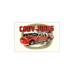 Jinks Old School Nascar-Inspired Poster