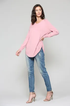 JOH Cashmere Sadie Top Mauve