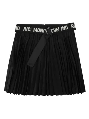 John Richmond- Girls' pleated skirt with belt