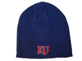 Kansas Jayhawks Zephyr Headwear Dark Blue Acrylic Knit Skull Beanie Hat Cap