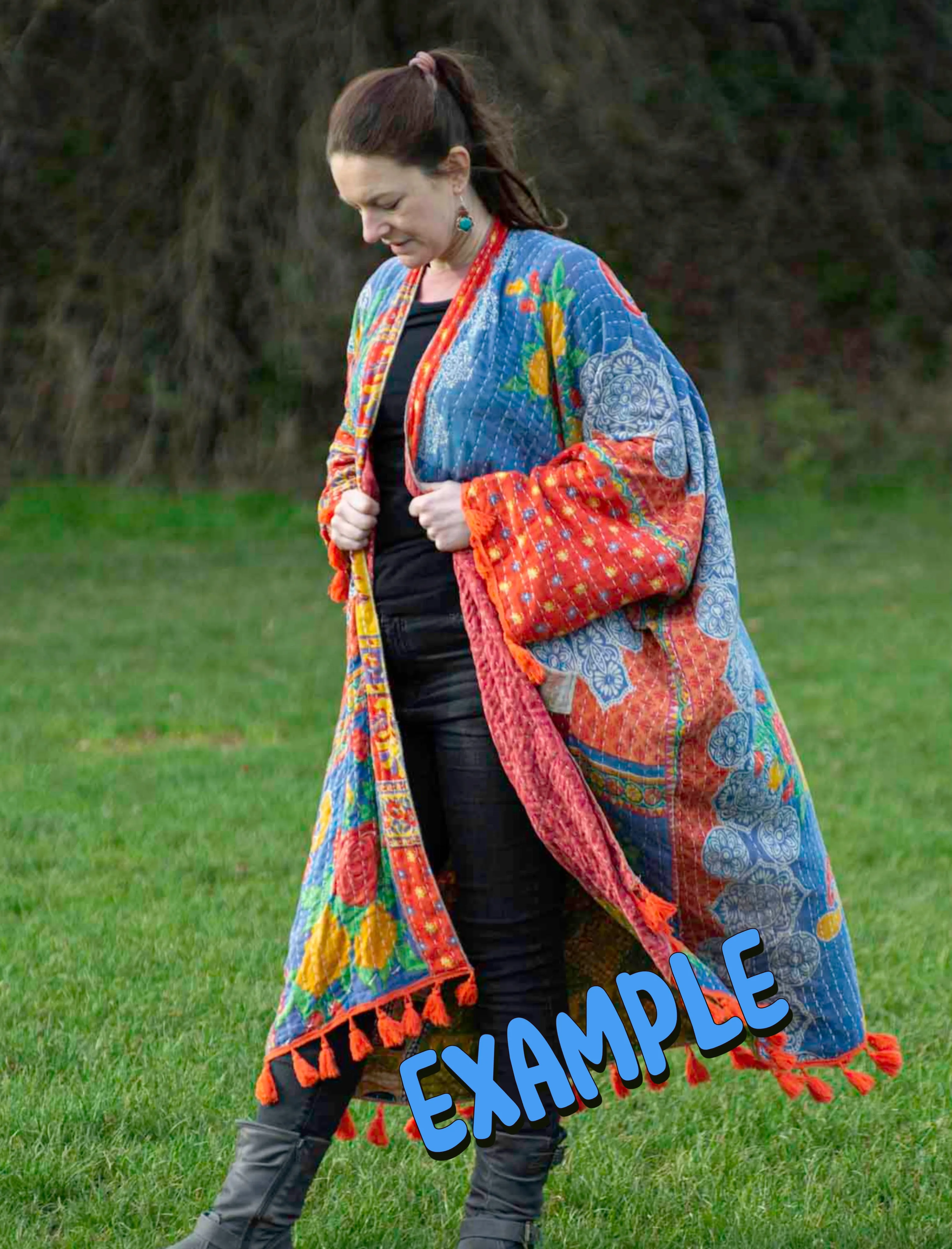 KANTHA GODDESS KIMONO | COAT (661OF)