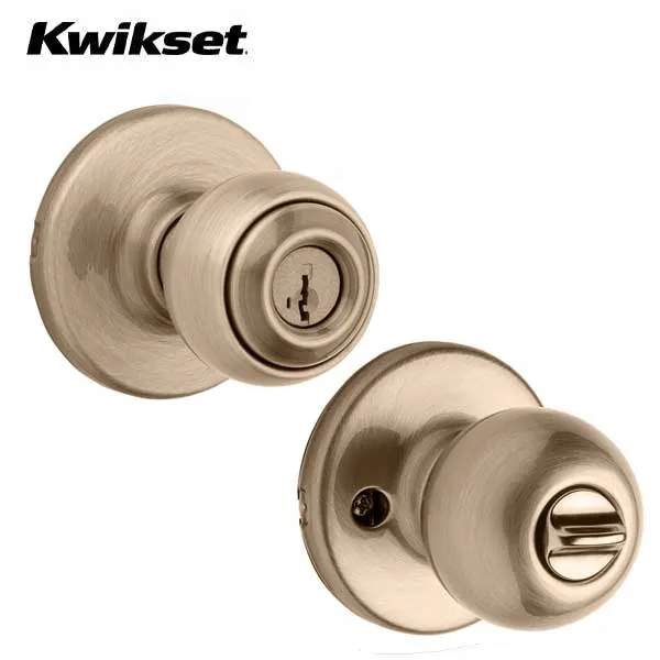 Kwikset - 400P - Polo Knob Set - Round Rose - Optional Finish - Entrance - SmartKey Technology - Grade 3