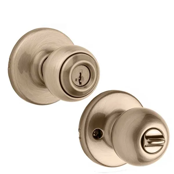 Kwikset - 400P - Polo Knob Set - Round Rose - Optional Finish - Entrance - SmartKey Technology - Grade 3