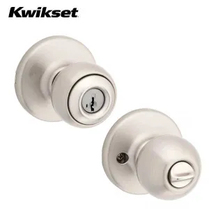 Kwikset - 400P - Polo Knob Set - Round Rose - Optional Finish - Entrance - SmartKey Technology - Grade 3