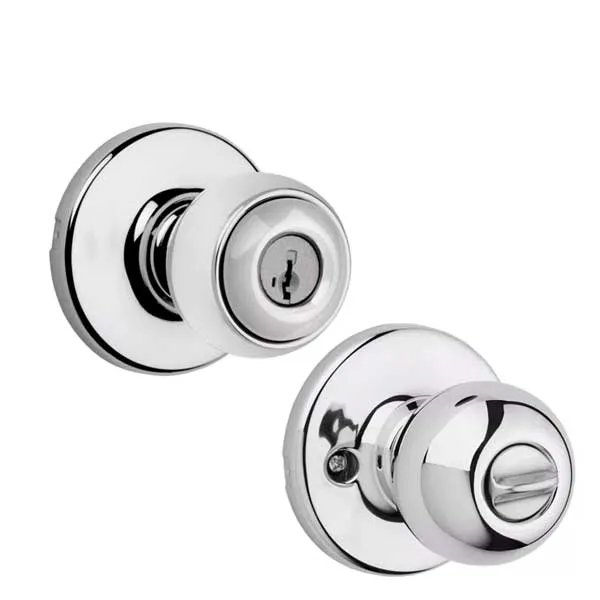 Kwikset - 400P - Polo Knob Set - Round Rose - Optional Finish - Entrance - SmartKey Technology - Grade 3