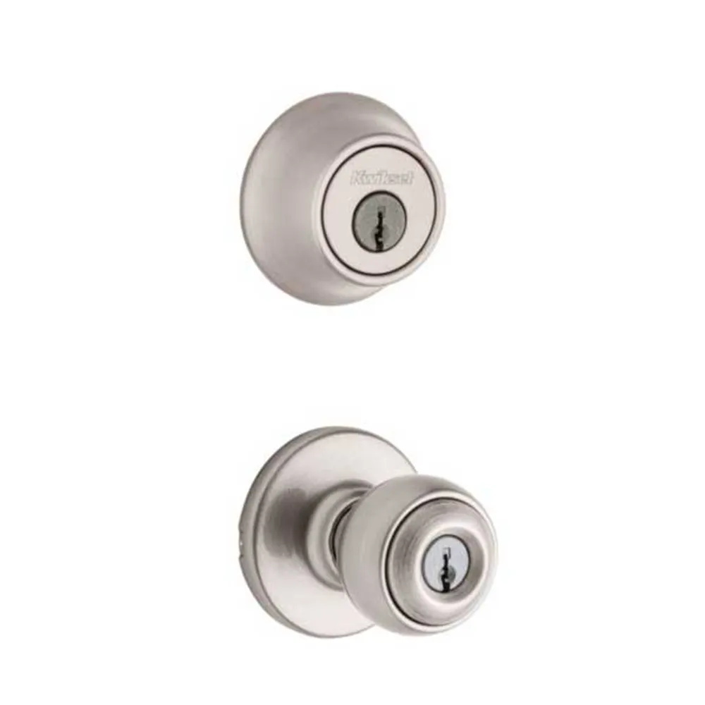 Kwikset - 690P - Polo Combo Set - Single Deadbolt & Knob - Optional Finish - Grade 3