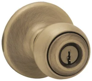 Kwikset Polo Entry Lockset Antique Brass