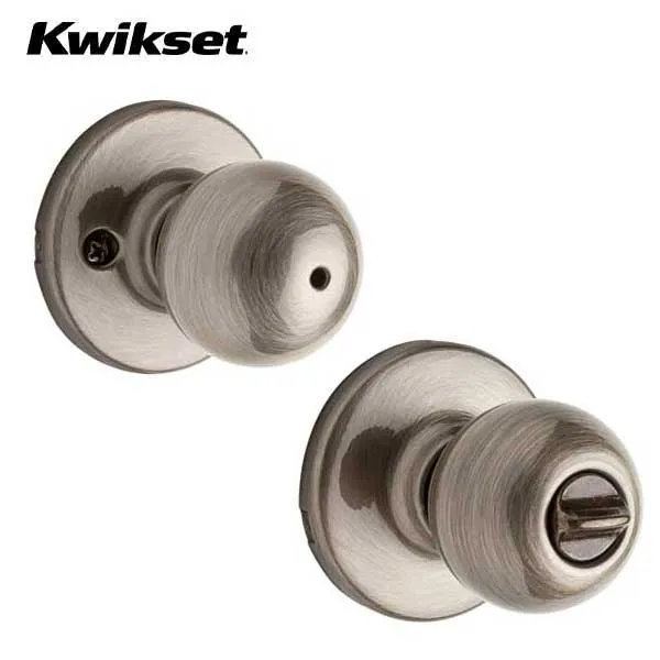 Kwikset - Polo Knob Set - Round Rose - Optional Finish - Optional Function - Grade 3