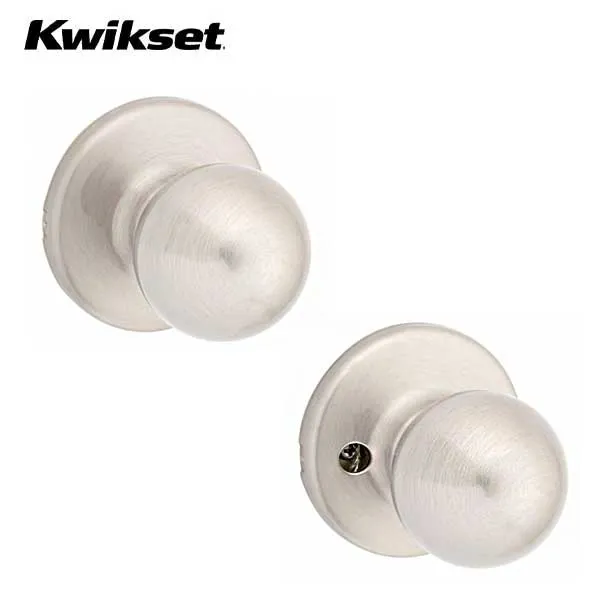 Kwikset - Polo Knob Set - Round Rose - Optional Finish - Optional Function - Grade 3