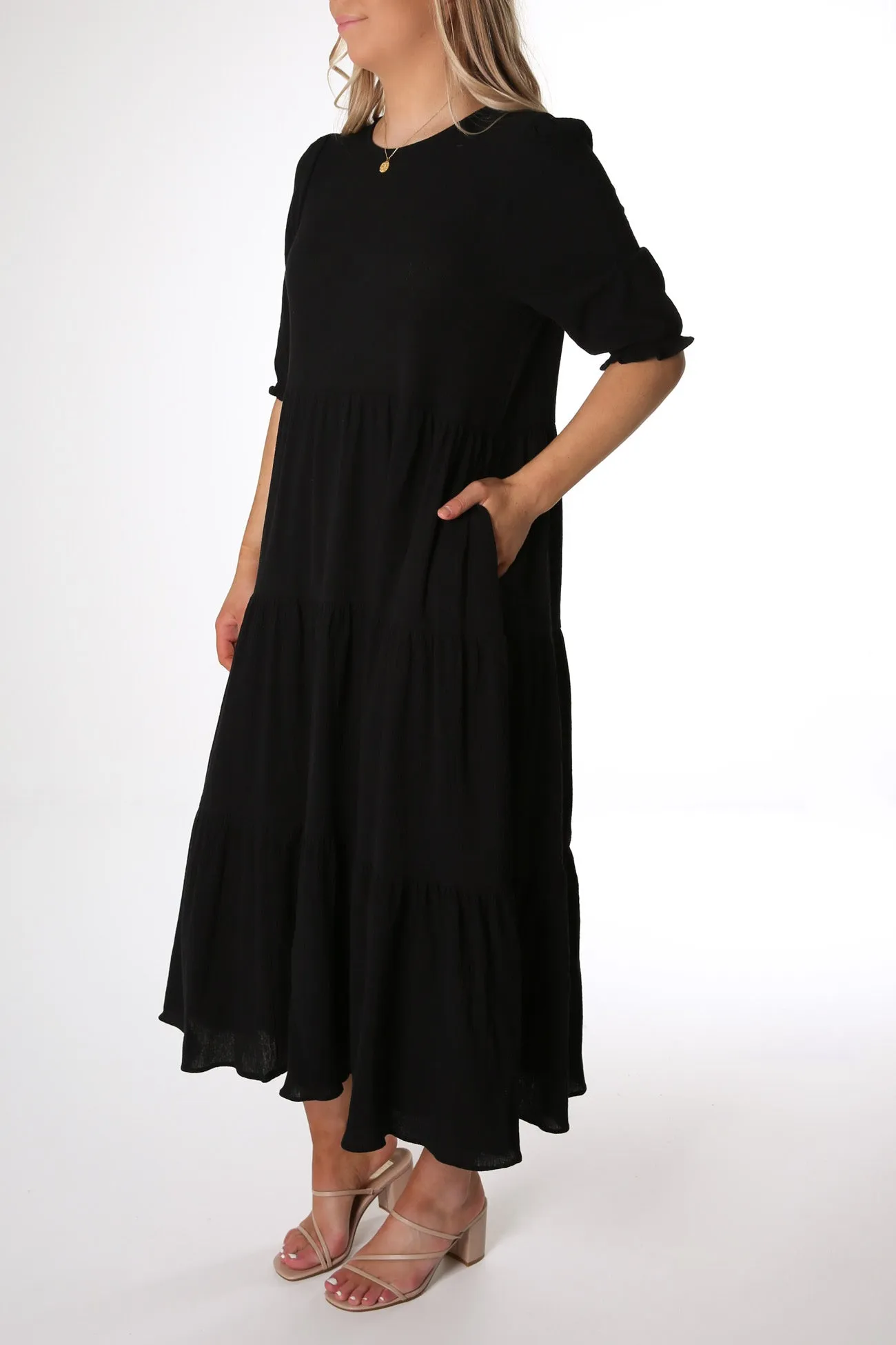 Lana Midi Dress Black