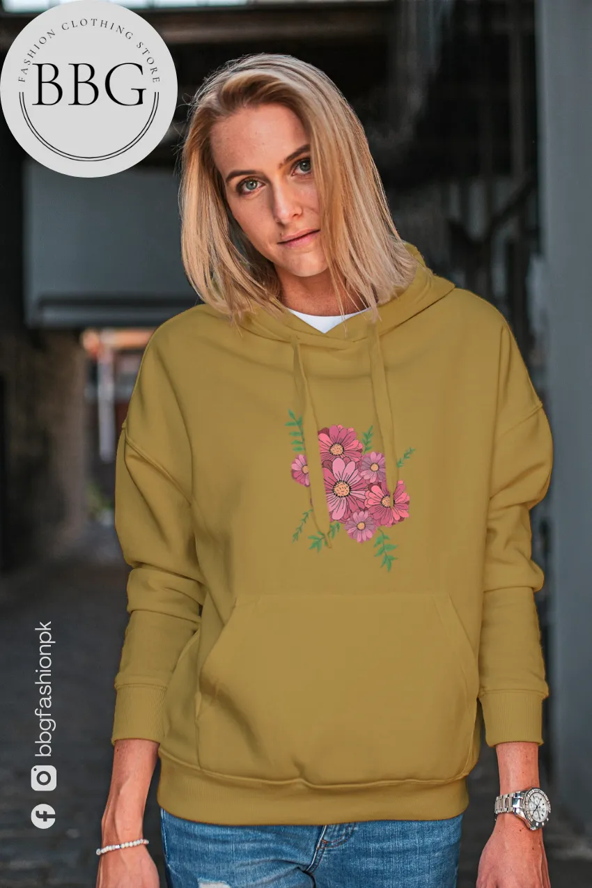 Leaf Pattern Hoodie