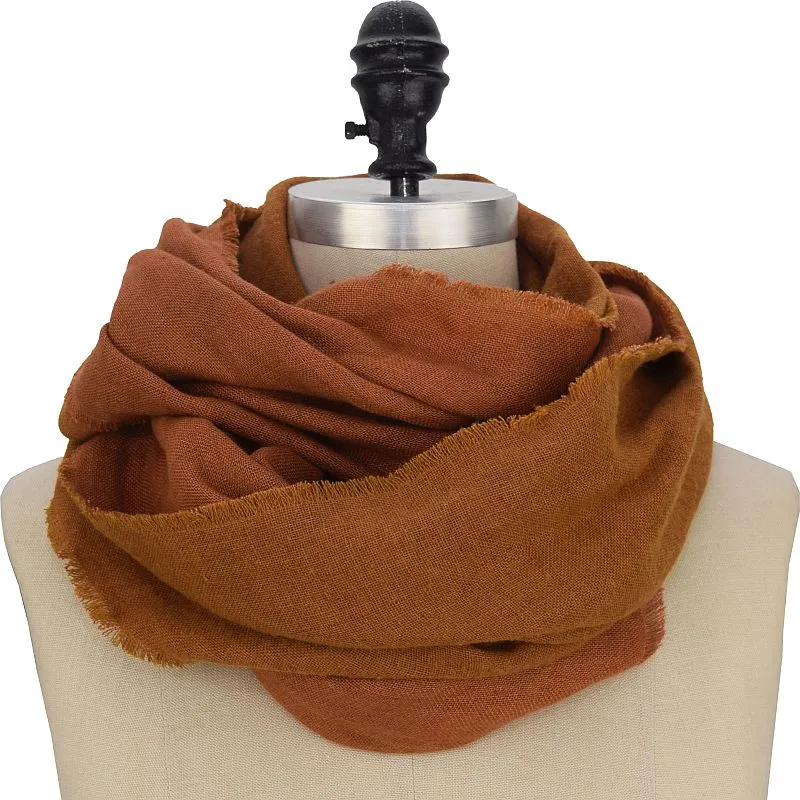 Linen Wool Blend Scarf