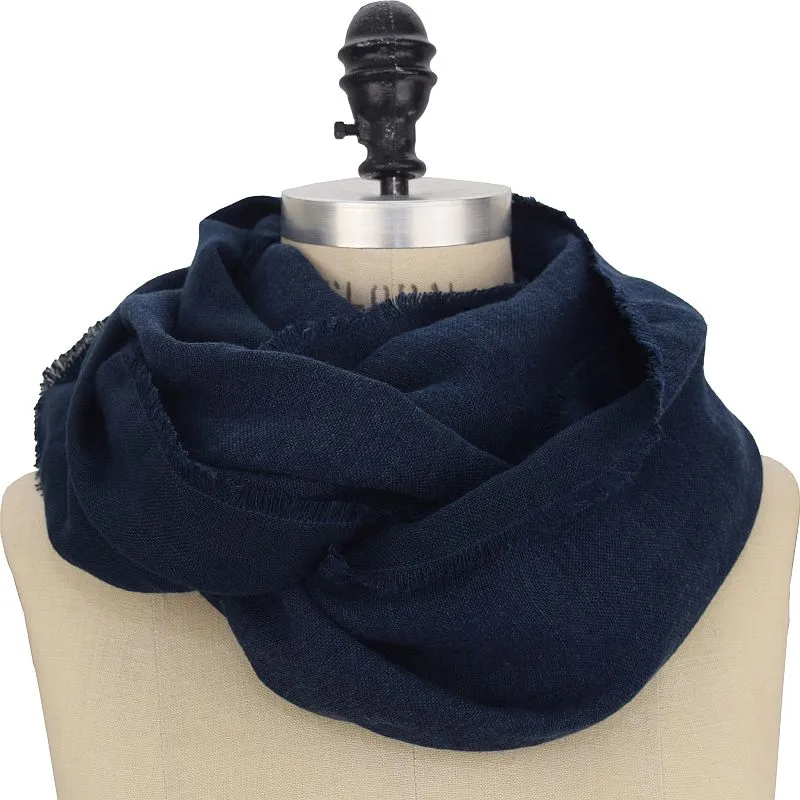 Linen Wool Blend Scarf