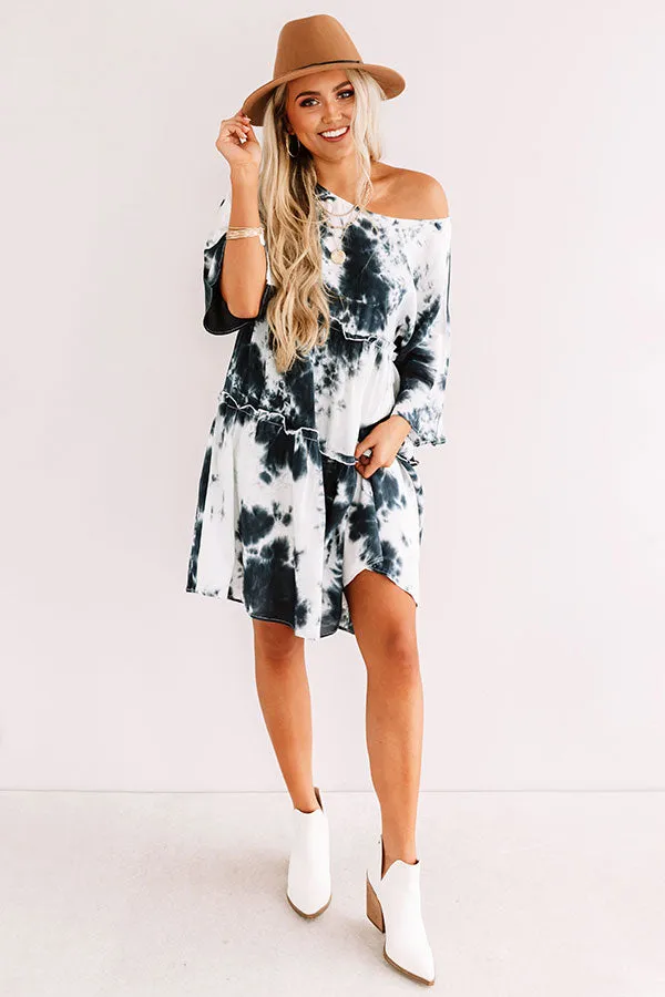 Living In The Moment Tie Dye Babydoll Dress