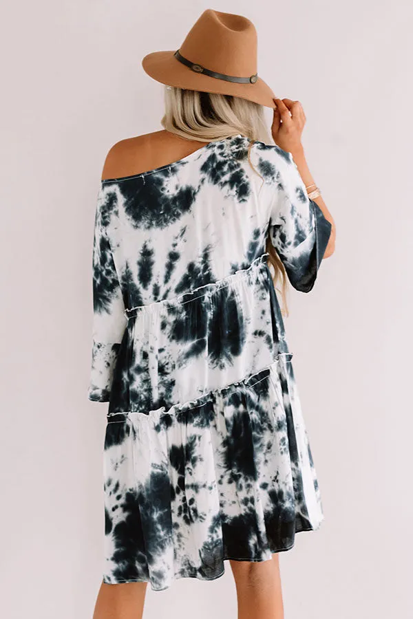 Living In The Moment Tie Dye Babydoll Dress