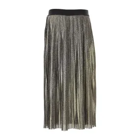 Logo Pleated Skirt