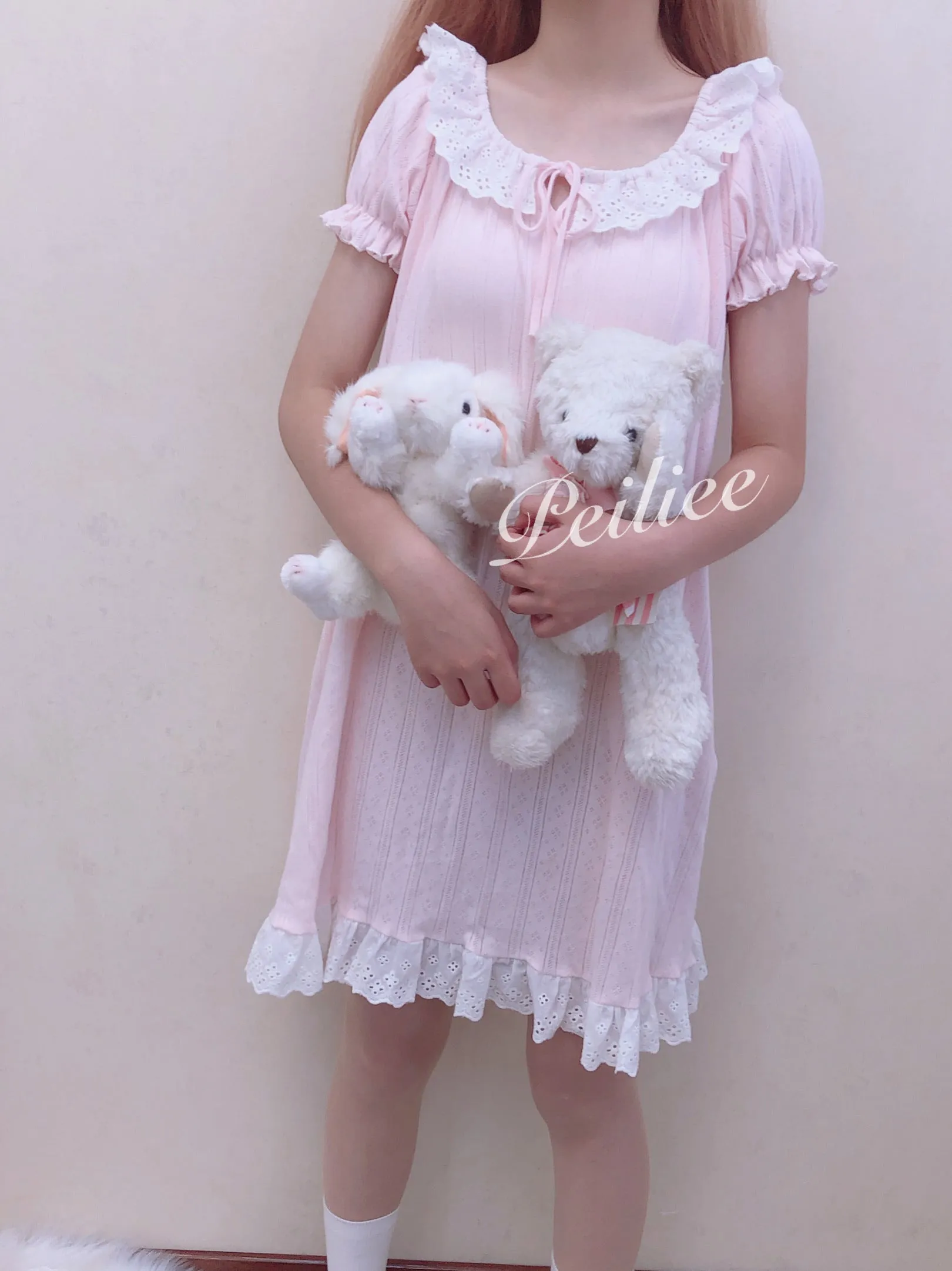 [Made by Peiliee] Love is two hearts as one cotton sleepwear loungewear dress