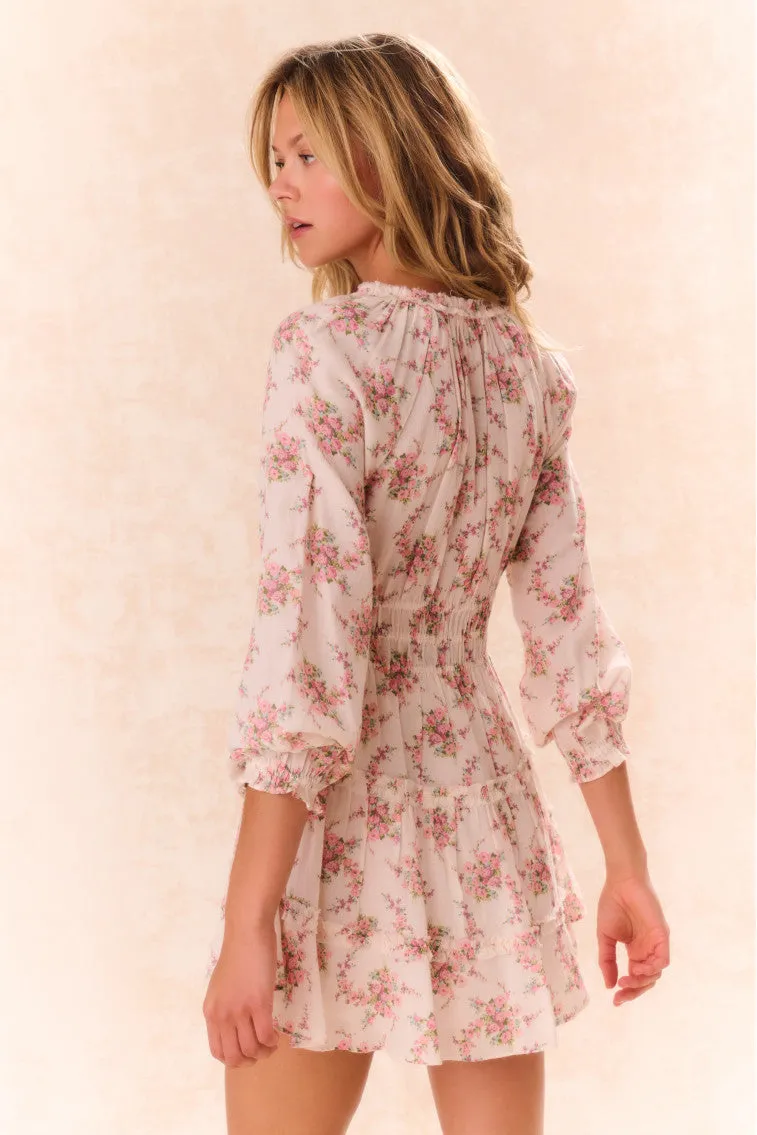 Mellini Floral Cotton Mini Dress