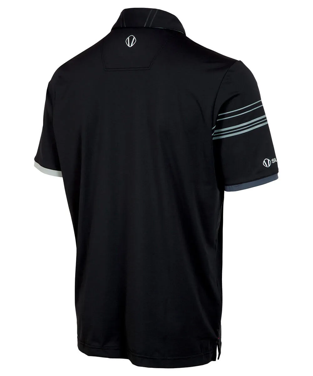 Men's Cooper Half-Stripe Short Sleeve Polo Shirt