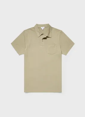 Men's Riviera Polo Shirt in Pale Khaki