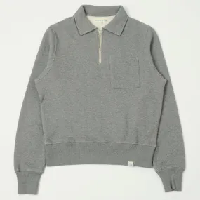 Merz b. Schwanen ZIPC01 Collar Sweatshirt - Grey Melange