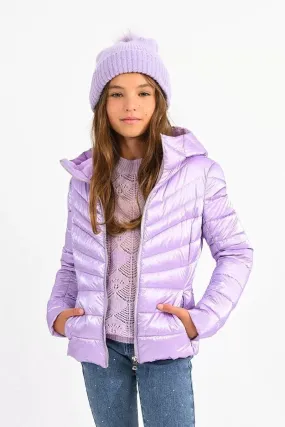 Mini Molly Purple Padded Jacket