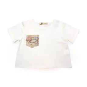 Necklace Pocket Tee - White