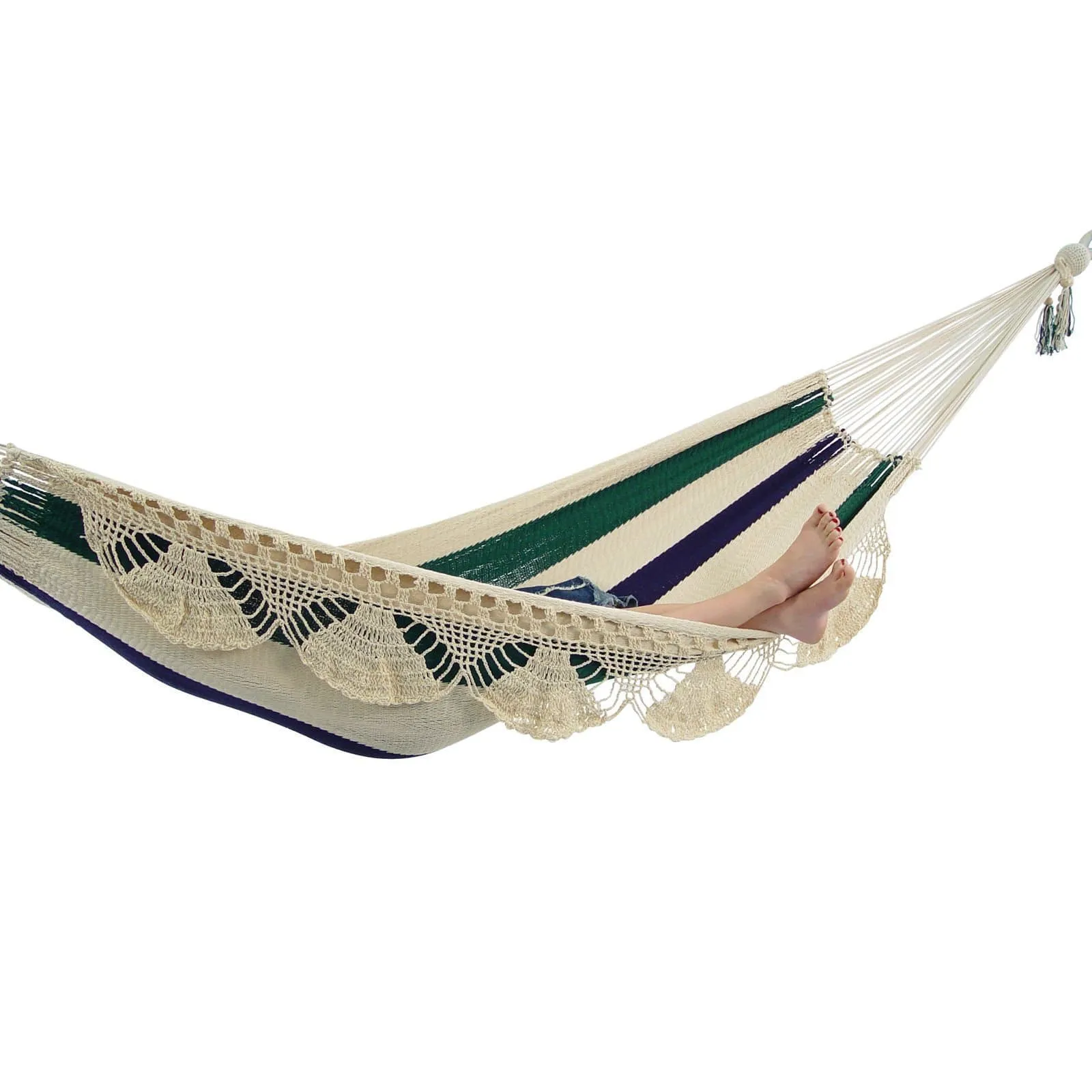 Nicaraguan Hammock with Eco-Friendly Bamboo Stand