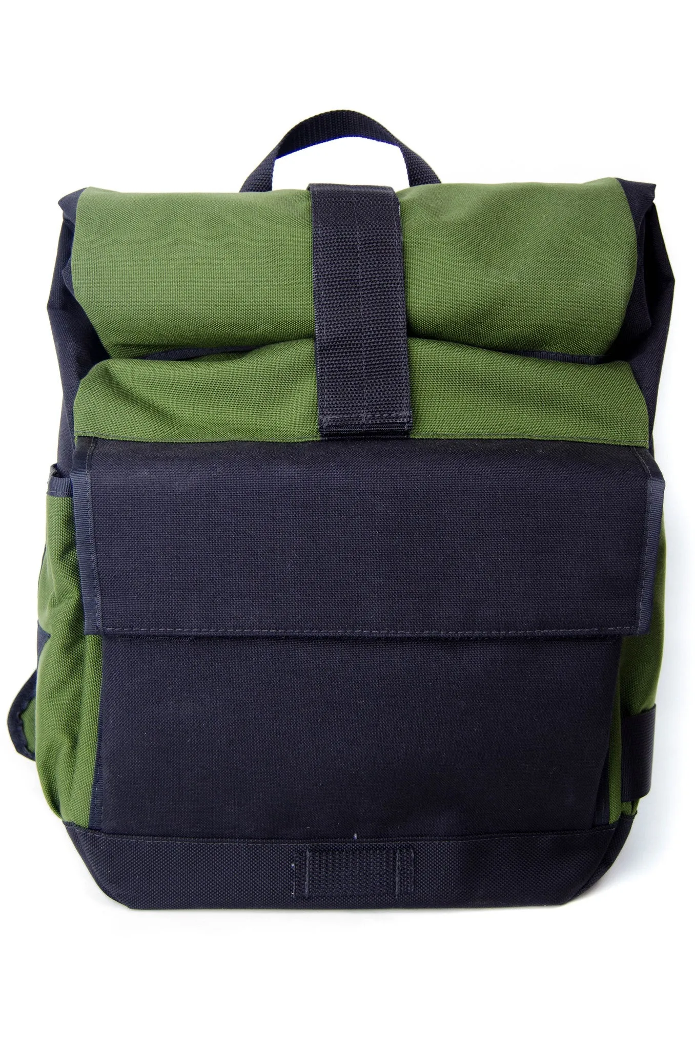 Olive and Black Roll Top Backpack