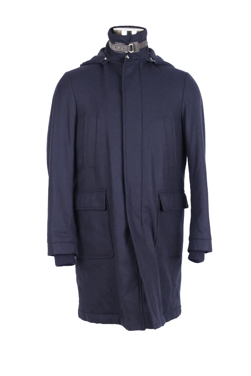 Padded Loro Piana Material Wool Parka