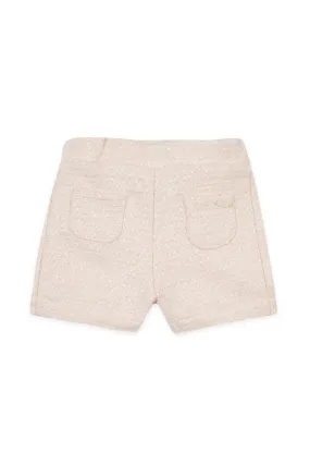 Pale Pink Tweed Baby Shorts