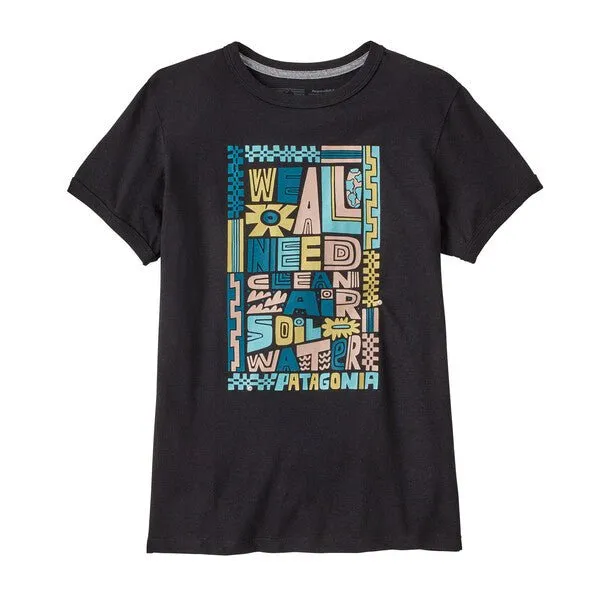 Patagonia W's We All Need Ringer Responsibili-Tee Ink Black