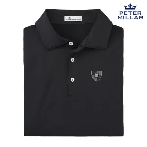 Peter Millar Black Polo With Symbol