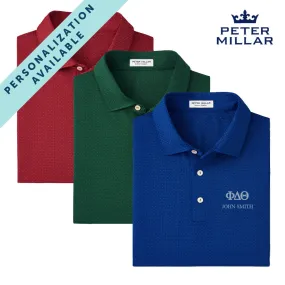 Phi Delt Personalized Peter Millar Tesseract Patterned Polo With Greek Letters