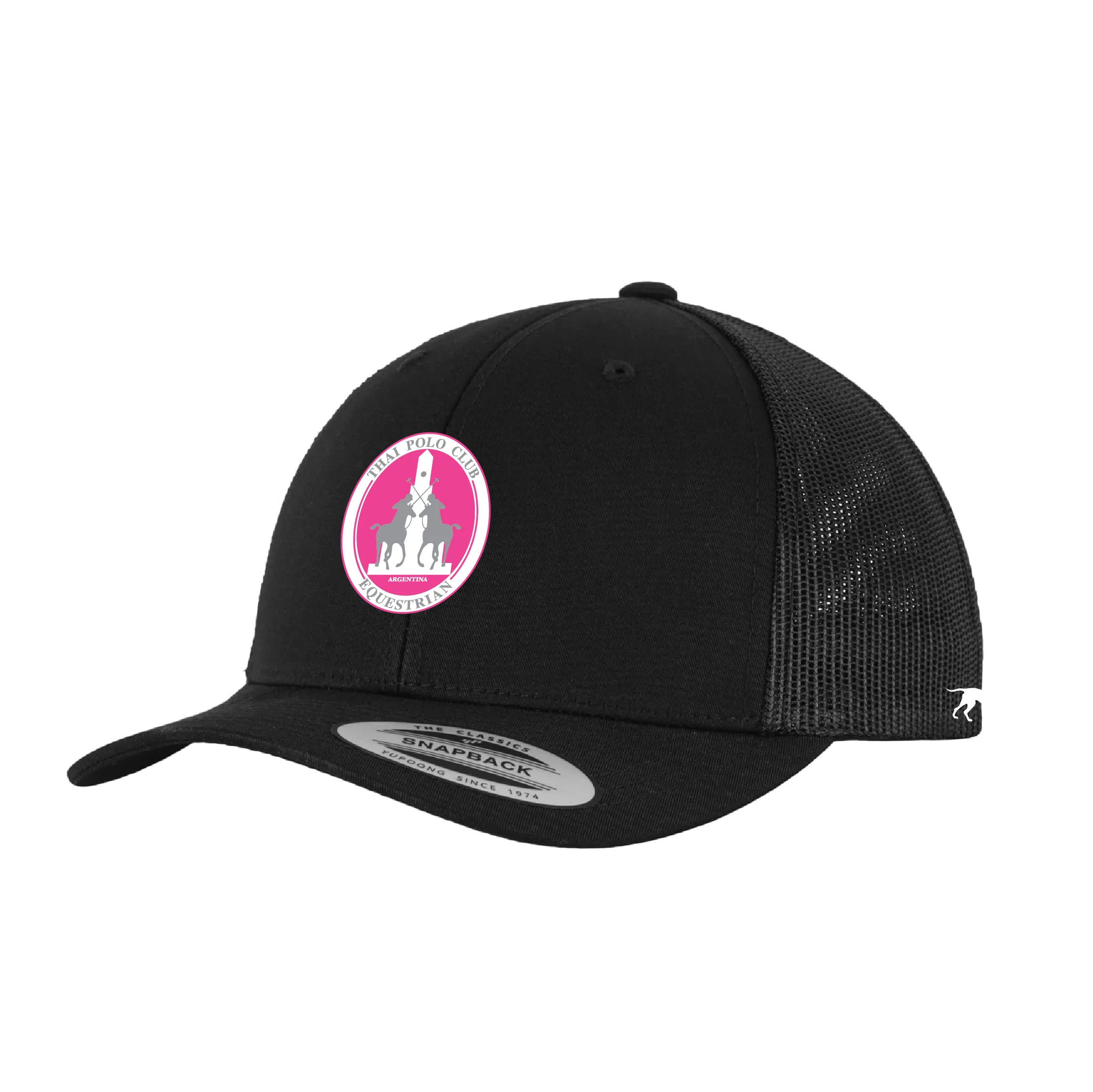 Pink Polo Cup 2024 Black Trucker Cap