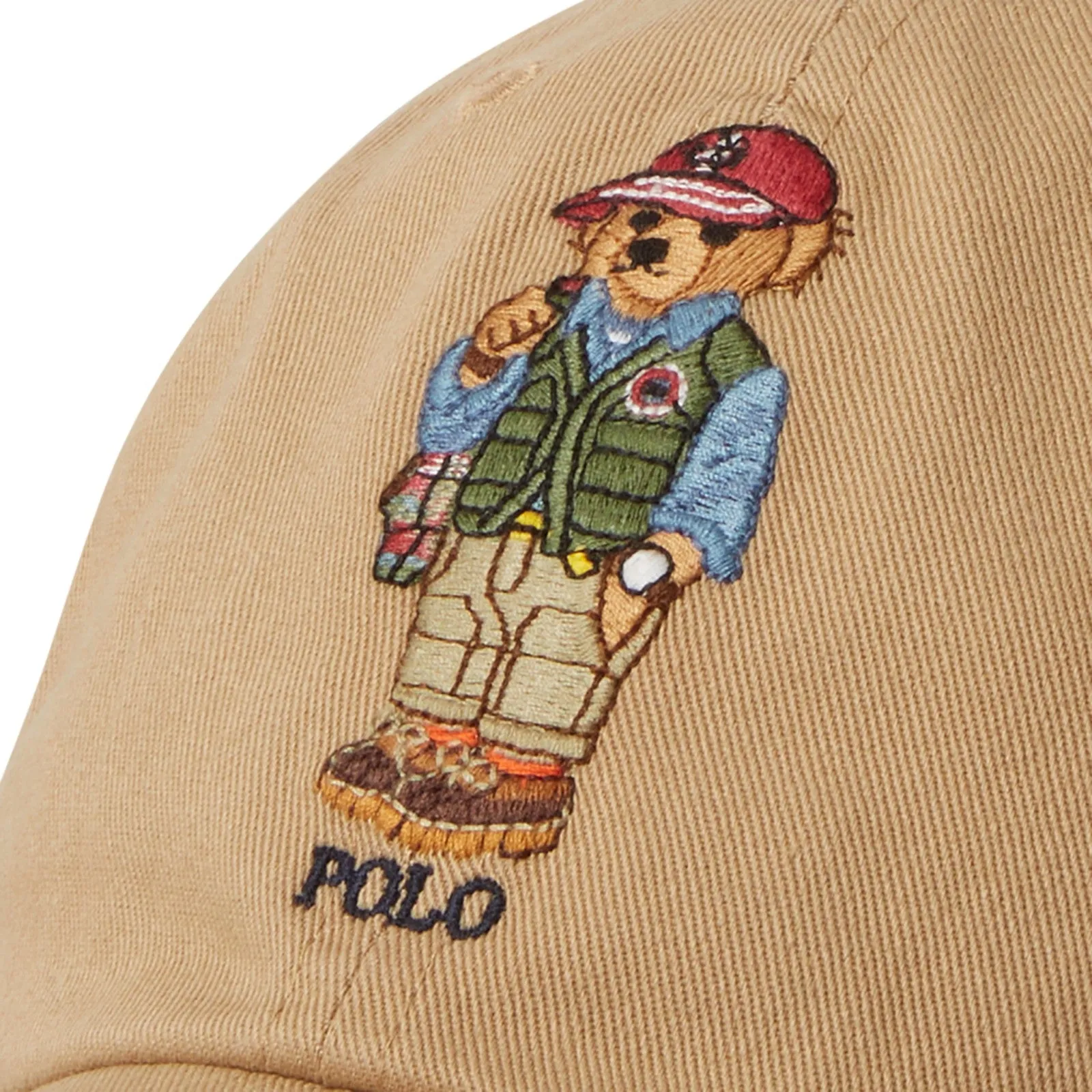 Polo Ralph Lauren Classic New Bond Chino Twill (Cafe Tan) Fishing Bear Sport Cap 710900274002