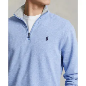 Polo Ralph Lauren - Luxury Jersey Quarter Zip Sweatshirt - Blue