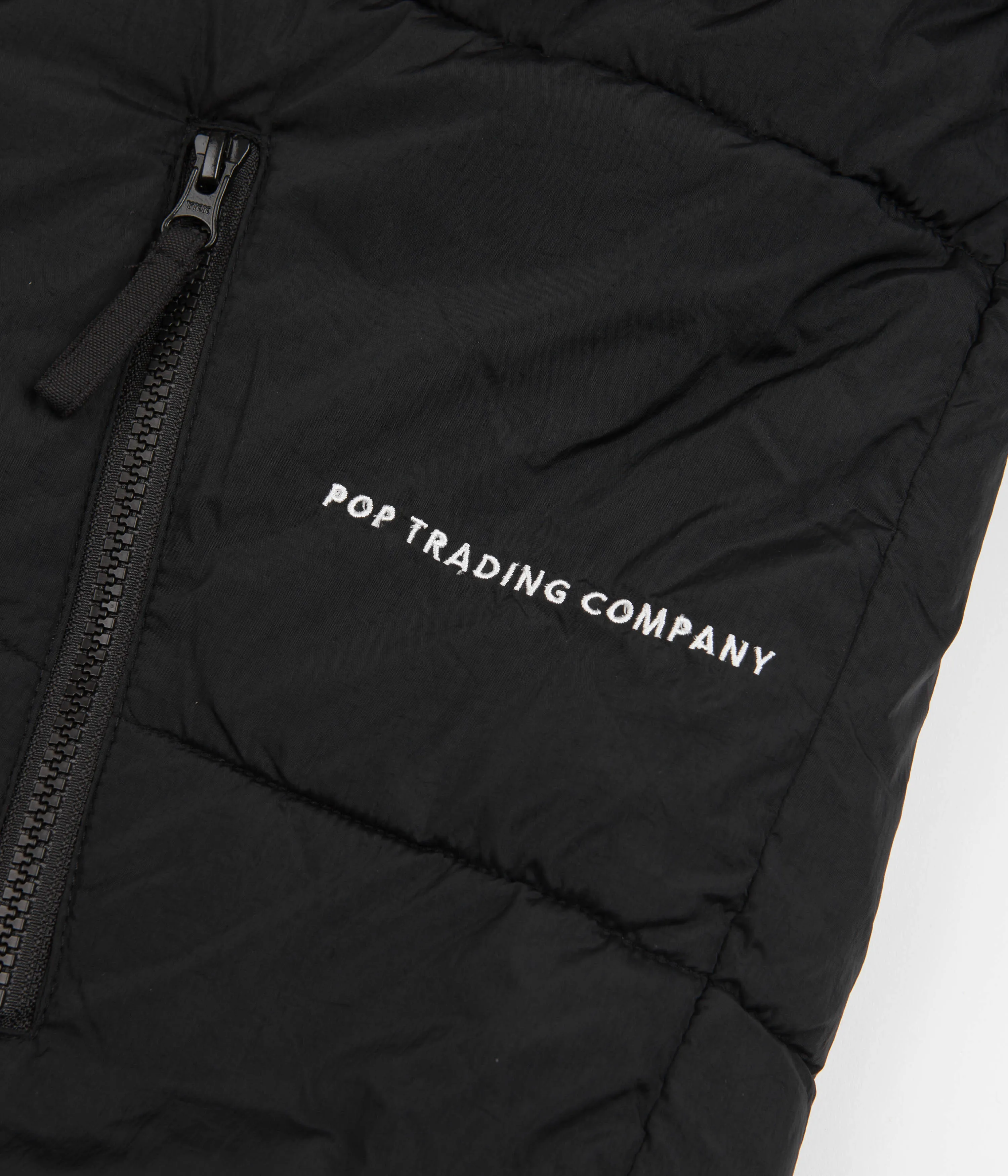 Pop Trading Company Alex Puffer Jacket - Black