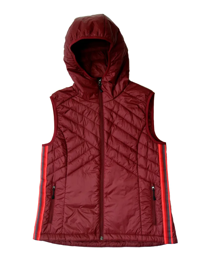 Powerstripe Eco-Friendly Down Hooded Vest