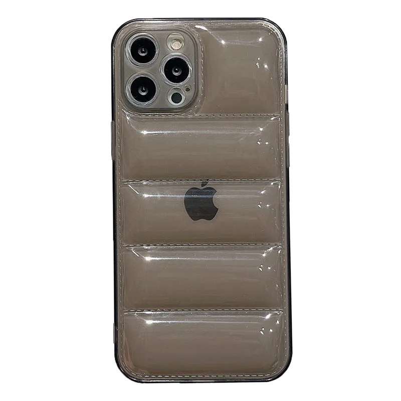 Puffer Case transparent Jacket iPhone Case