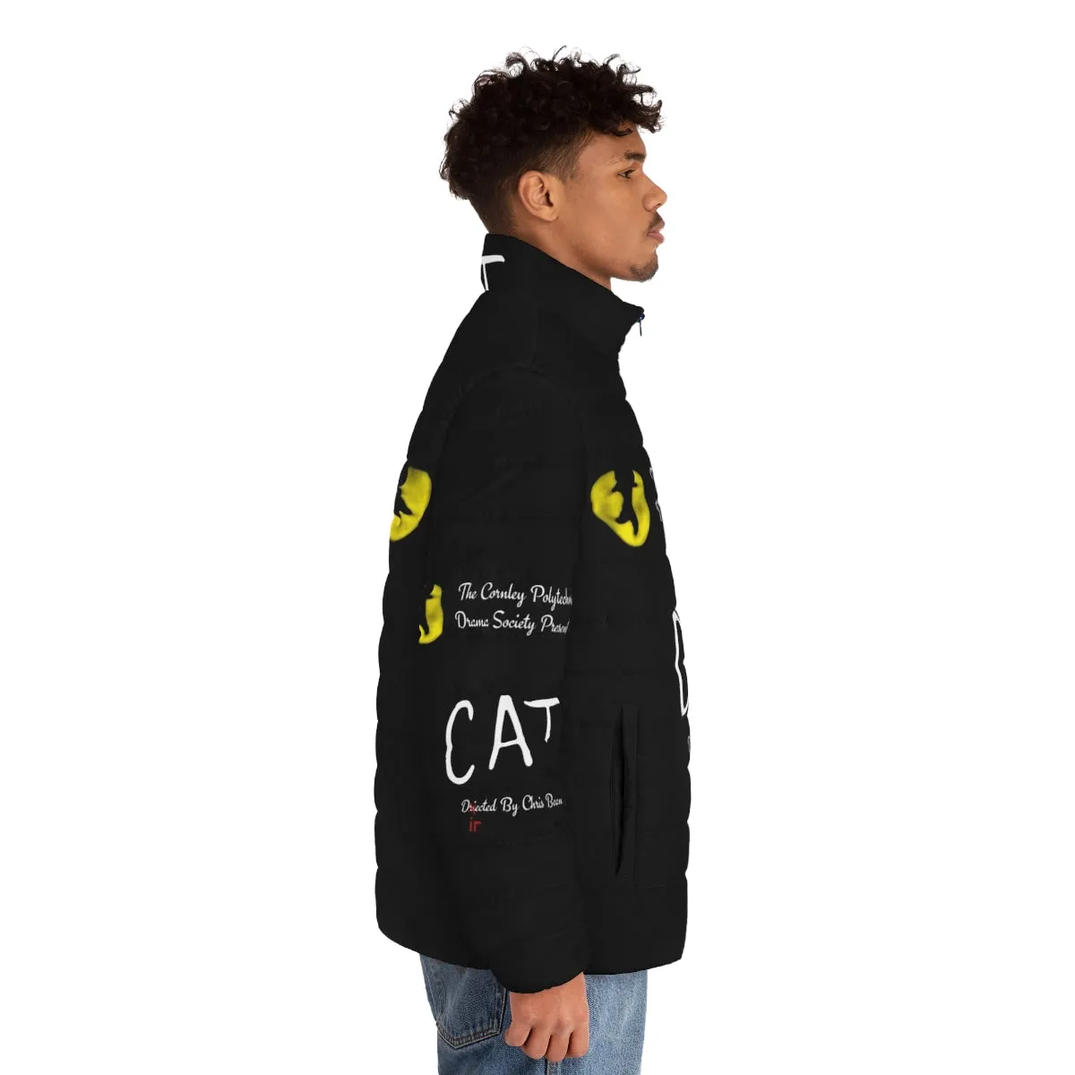 "Cat Inspired 'The Play That Goes Wrong' Puffer Jacket"