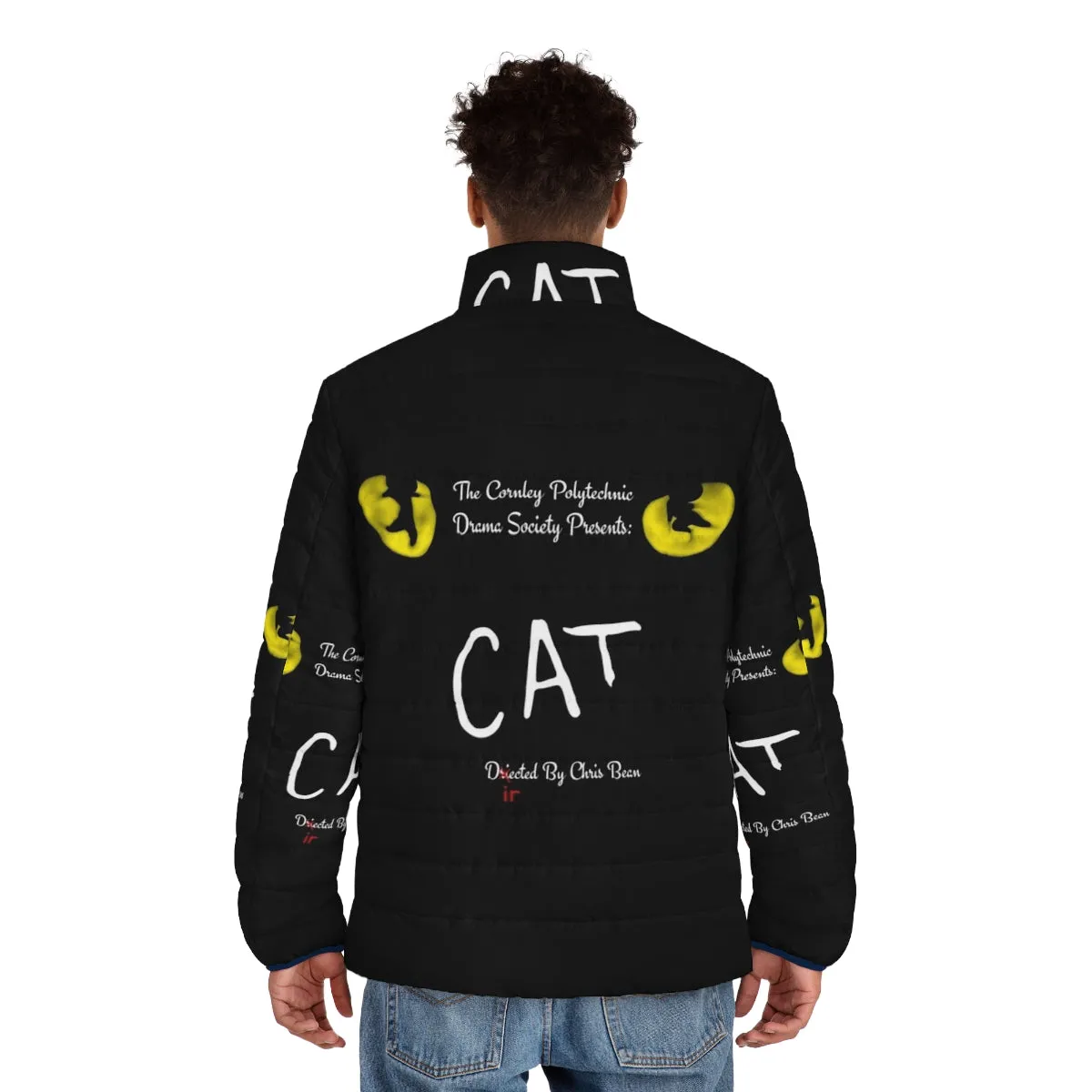 "Cat Inspired 'The Play That Goes Wrong' Puffer Jacket"